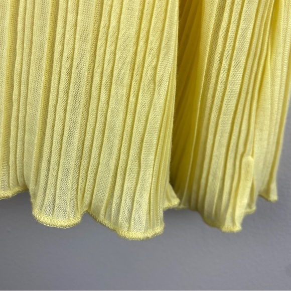 FRENCH Laundry Canary Yellow Boho Ribbed Top XL - Picture 9 of 9